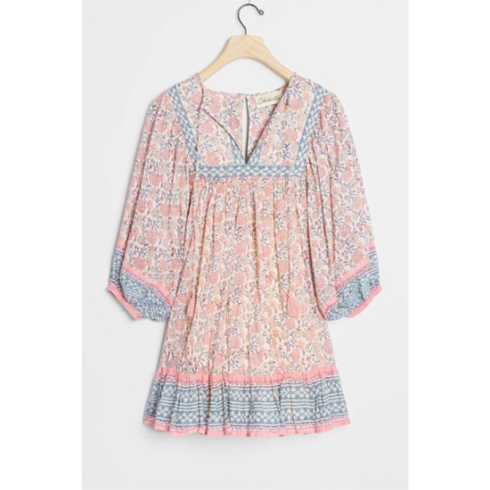 NWOT ANTHROPOLOGIE CLEOBELLA Rodriga Tasseled Mini Dress M - Picture 10 of 15